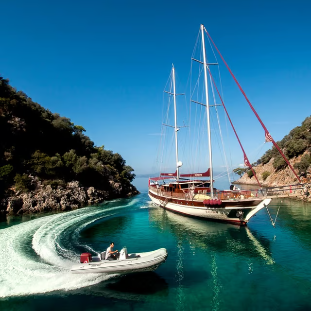 Göcek Island Hopping Boat Trip (Turkish Riviera Map)